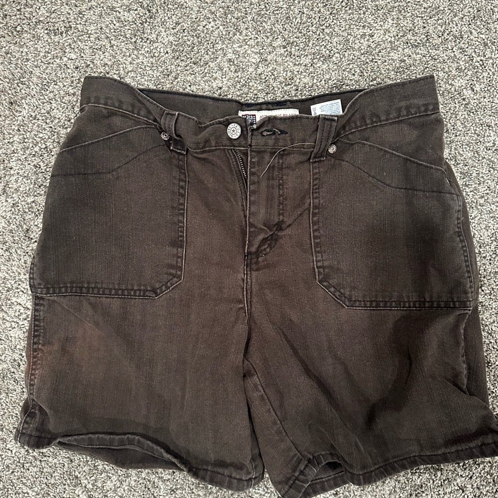 Faded Glory Chocolate Brown Denim Shorts